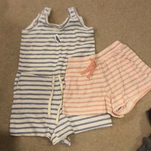 Old navy romper and shorts